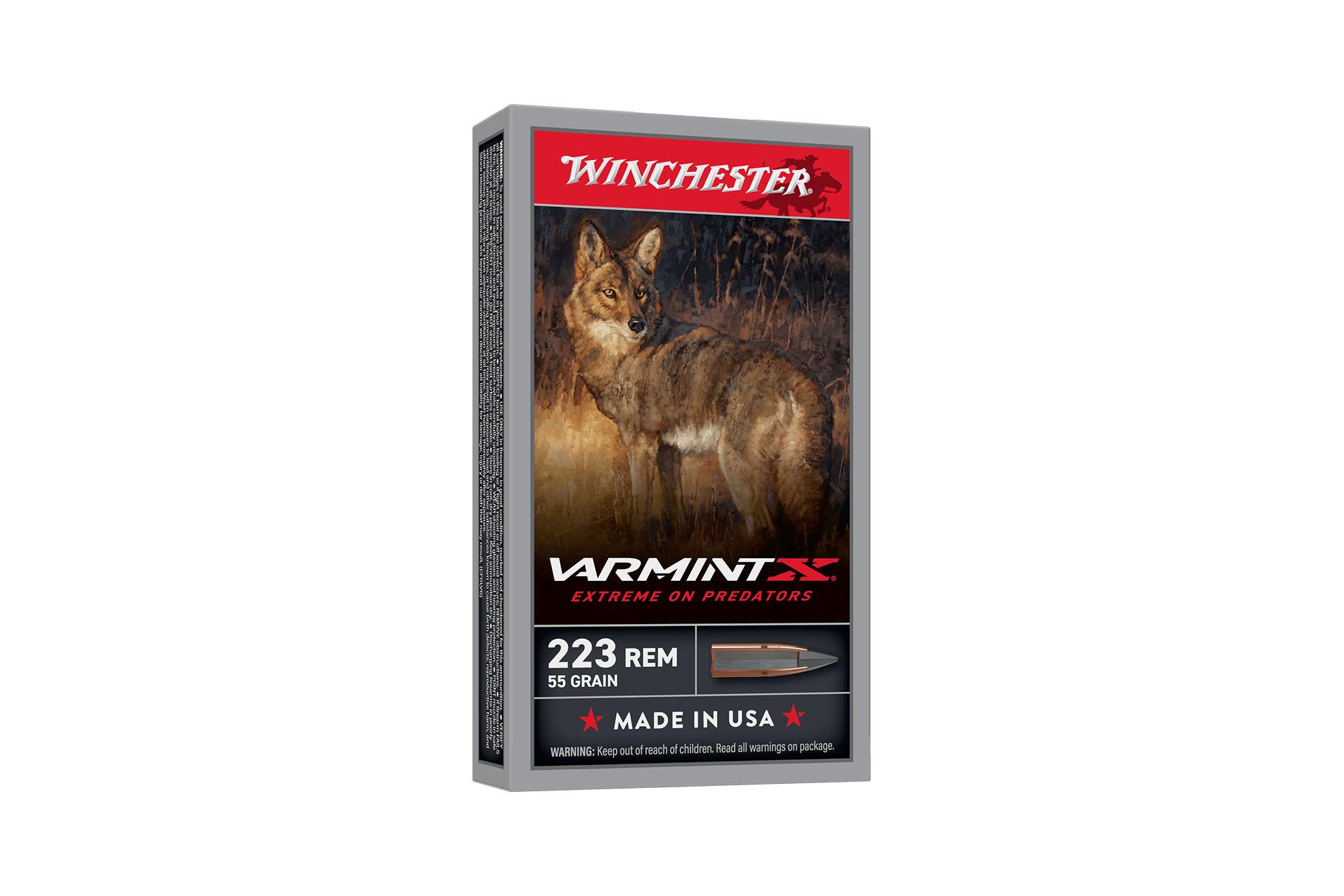 Winchester Ammunition Varmint X .223 Remington 55 gr XPPT 20rds Rifle Ammo for Varmint Hunting - X223PXP